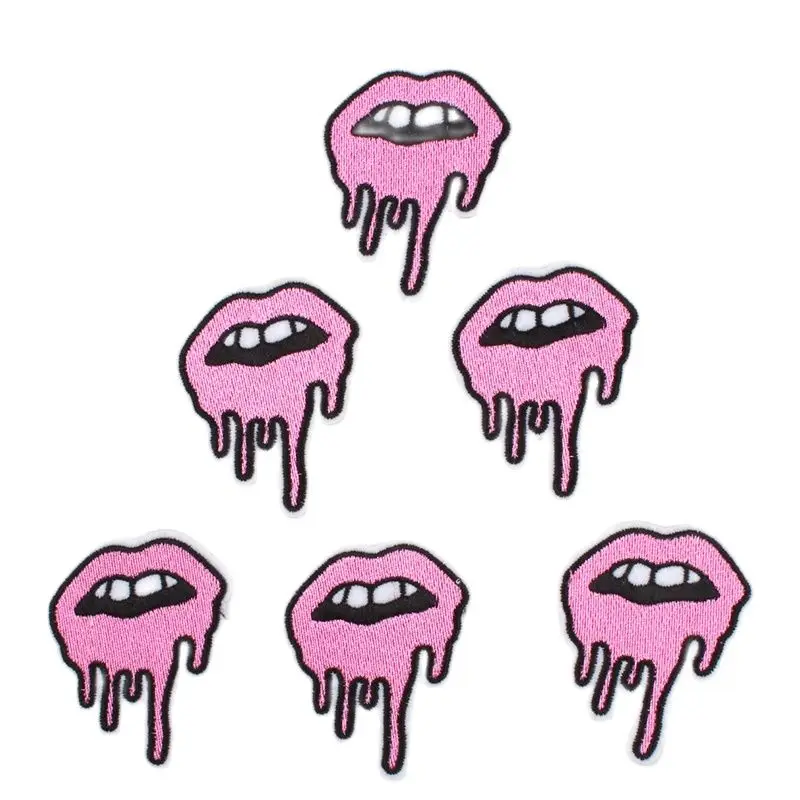 수 놓은 할로윈 패치 아이언 입 스티커, 수제 의류 가방 청바지 코트 잭 스웨터 아플리케 배지, 10 개