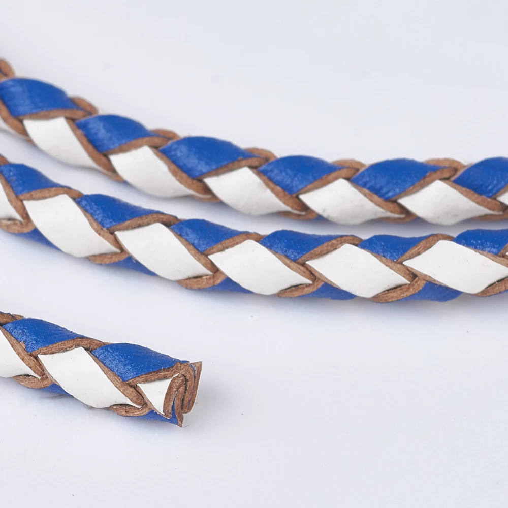 about 10yards/roll Braided Leather Round Cords 3mm for jewelry making DIY Bracelet Necklace Jewellery Accessories Supplies