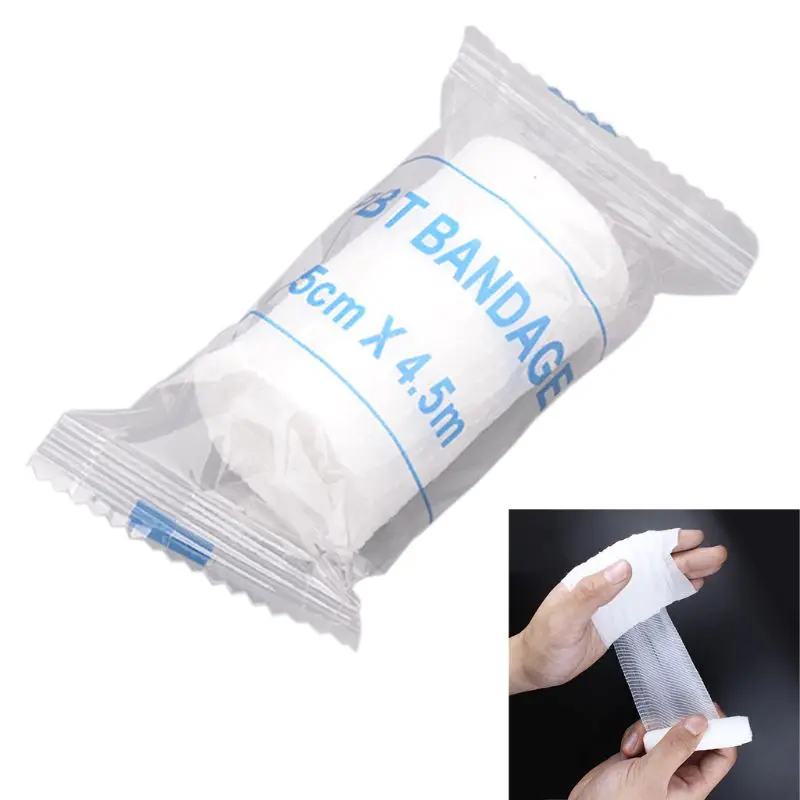 1 Roll Gauze Bandage Medical Grade Sterile First Aid Wound Dressing Stretched