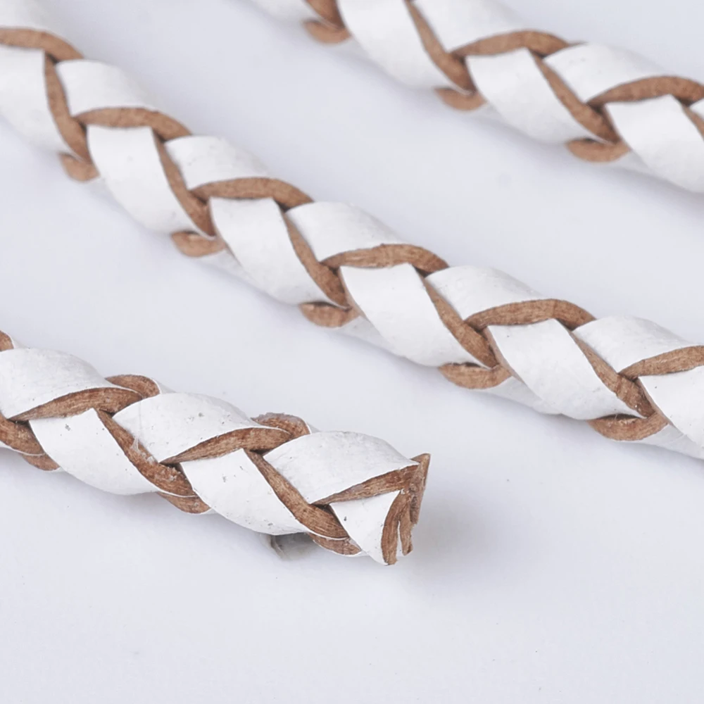 about 10yards/roll Braided Leather Round Cords 3mm for jewelry making DIY Bracelet Necklace Jewellery Accessories Supplies