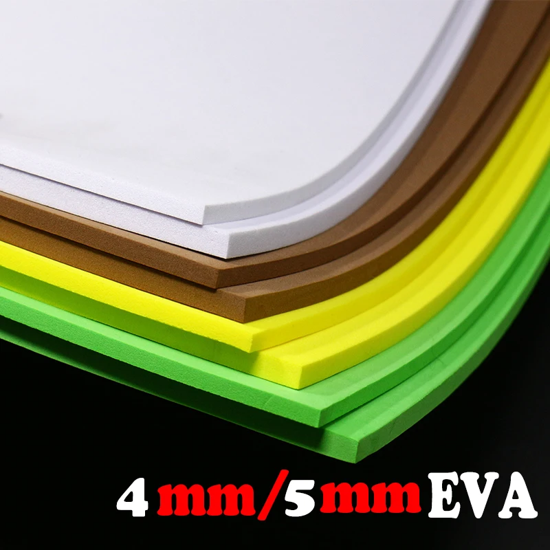 Premium thick 3mm/4mm/5mm fly tying EVA foam square foam paper 2sheets pack floating terrestrial insect fly lure tying materials