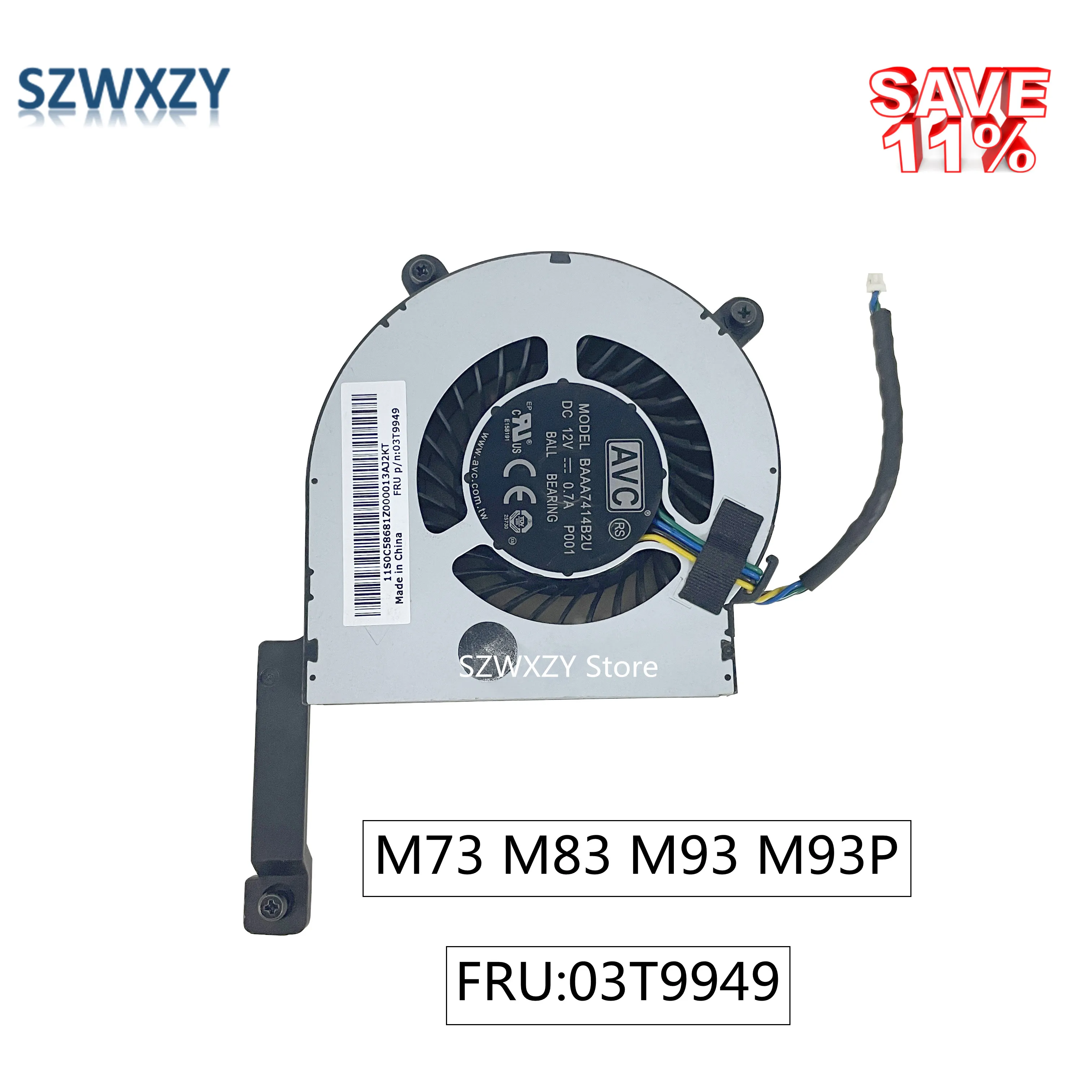 Original For Lenovo ThinkCentre M73 M83 M93 M93P Heatsink With