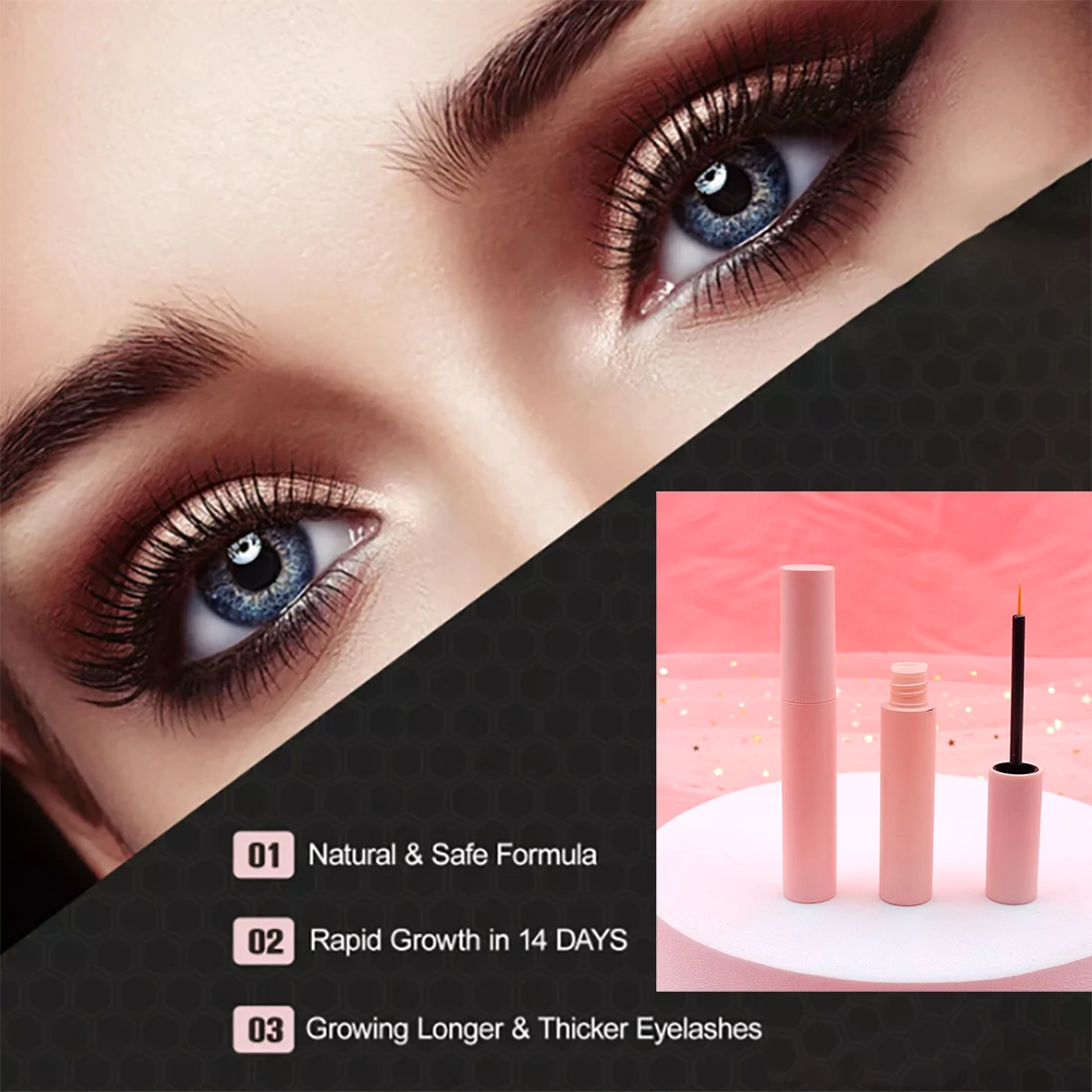 Oil Free Lash Force Eyelash Growth Serum Eye Lash Serum For Eyelash Growth And Eyebrow Growth Serum