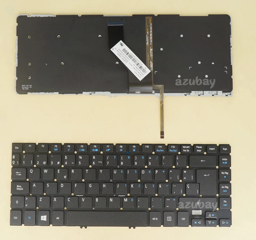 Spanish Keyboard For Acer TM P446-M P446-MG P645-M P645-MG P645-S P645-SG P645-V P645-VG P648-G2-M P648-G2-MG P648-G3-M Backlit