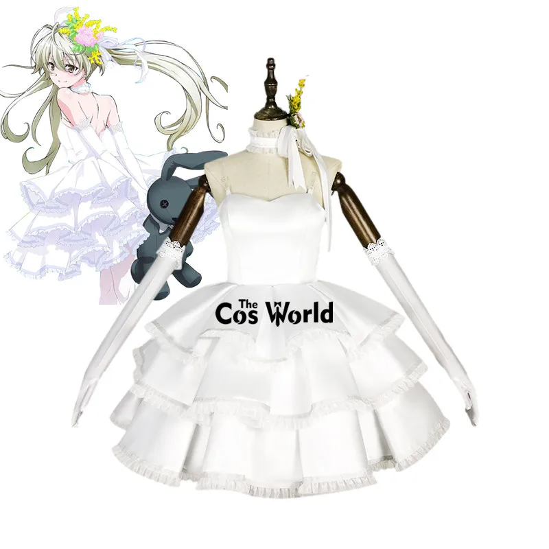 

Yosuga no Sora Kasugano Sora Princess Flower Wedding Dress Outfit Anime Cosplay Costumes