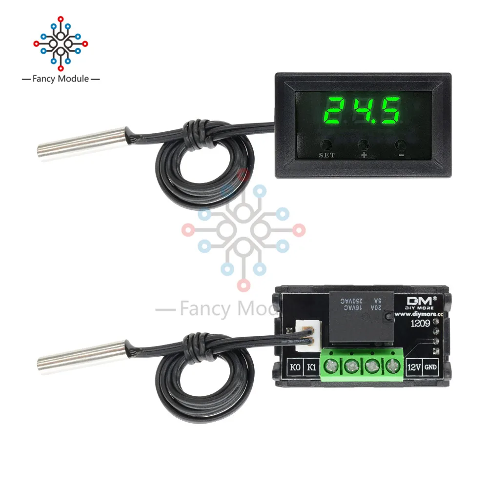 W1209 W1209WK Digital Thermostat Temperature Controller DC 12V Regulator Thermoregulator Thermometer Cool Heat Control Switch