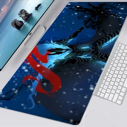 Mousepad Solo Leveling Kawaii Gaming Accessories Non-slip Mouse Pad Gamer Girl Anime XXL Mausepad Keyboard Mat Tapis De Souris