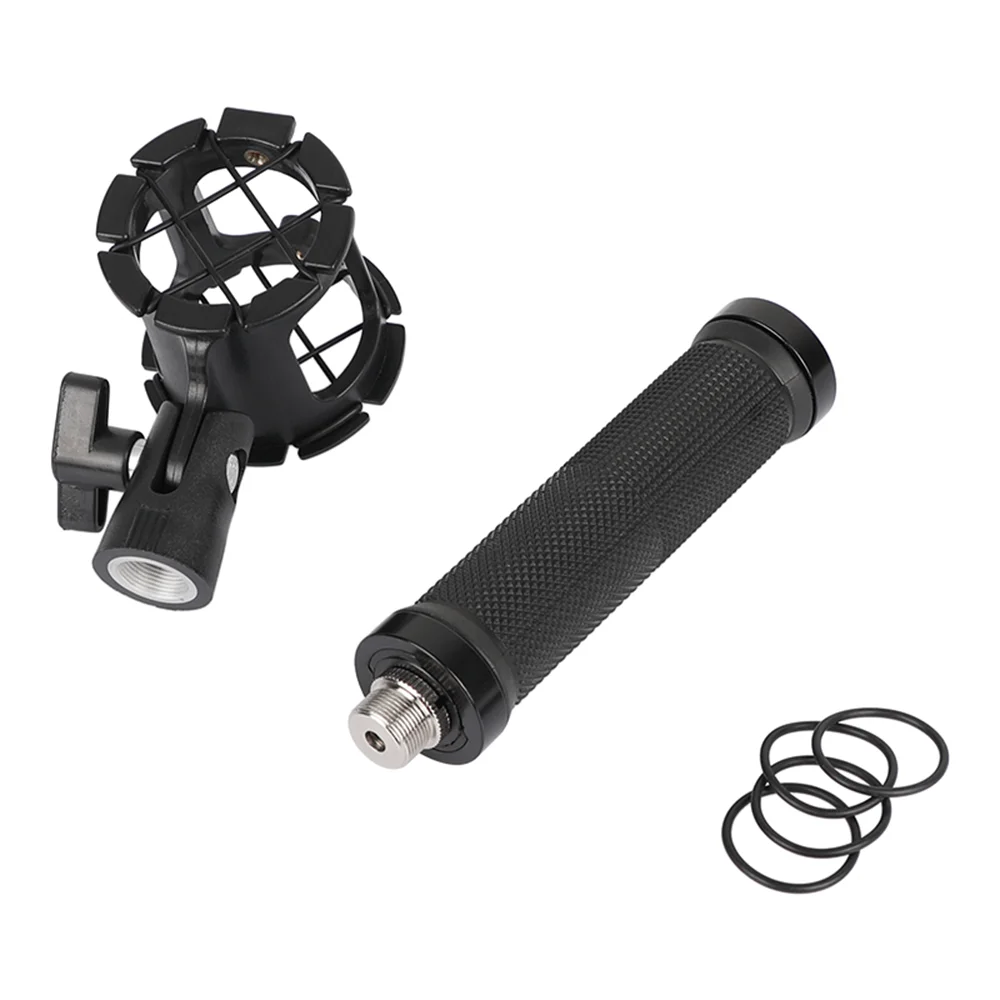 Supporto per staffa per microfono regolabile CAMVATE con impugnatura in gomma con filettatura maschio da 1/4 "femmina a 5/8" per supporto microfono