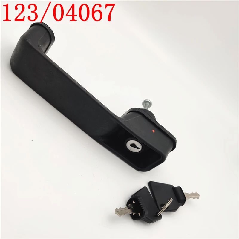 123/04067 Door handle with 2 keys for JCB Backhoe Loader 3CX 4CX Parts