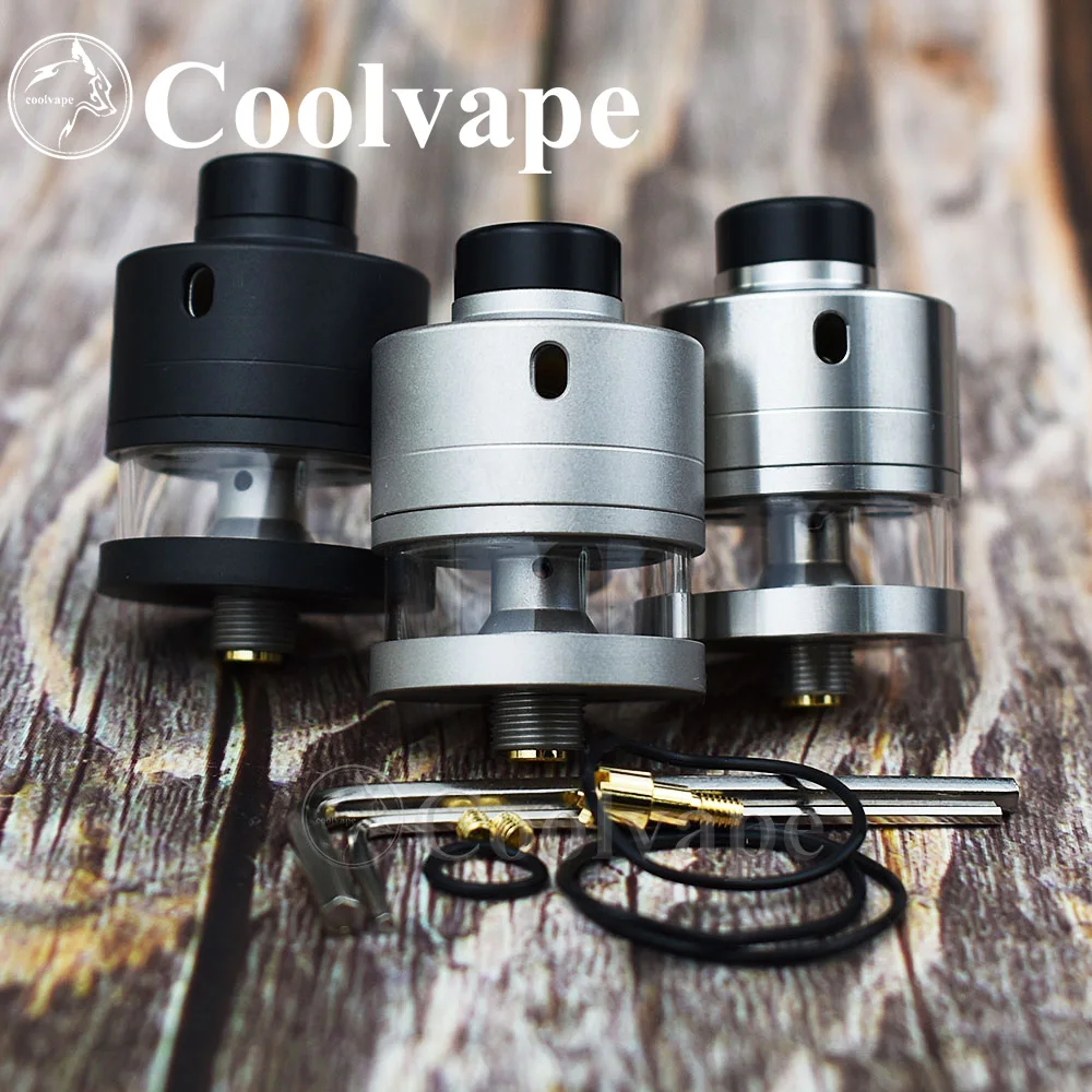 

WOLF COOLVAPE Haku Riviera RDTA 22mm / 24mm vape atomizer with bf pin 316ss Rebuildable Tank Dripping Squonk E-cigarette RDTA