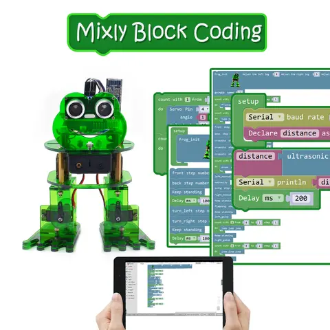ESP32 स्मार्ट रोबोट कार किट, Arduino प्रोग्रामिंग प्रोजेक्ट के लिए रिमोट कंट्रोल कार, STEM शिक्षा विज्ञान कोडिंग किट 8 best sales रोबो आर्डिनो - №7