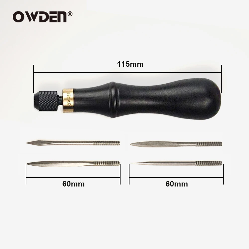 OWDEN 4 in 1 Awl Leather Sewing Tool Set Repairing Stitching Supplies Sewing Kit 4 in 1 Sewing Awl Kit