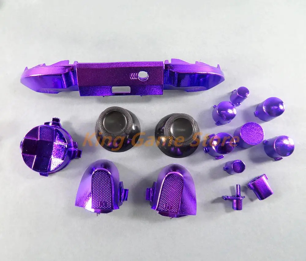100sets Chrome Full Set Buttons RT LT Trigger RB LB Bumper D-pad ABXY Guide ON OFF Buttons For Xbox Series X S Game Console