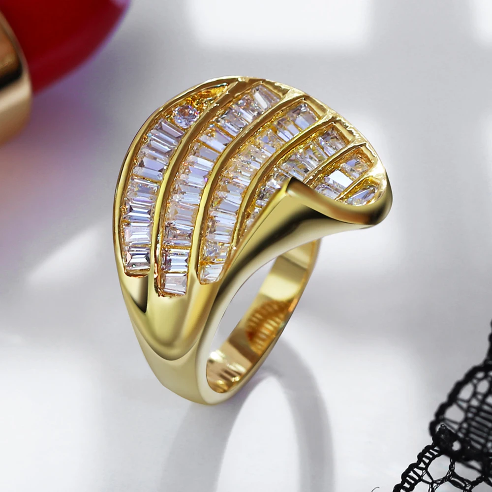 

Perfect Nicely done Excellent ring crystal Gold-color jewelry high quality jewellery Super fast Pretty leaf rings for women