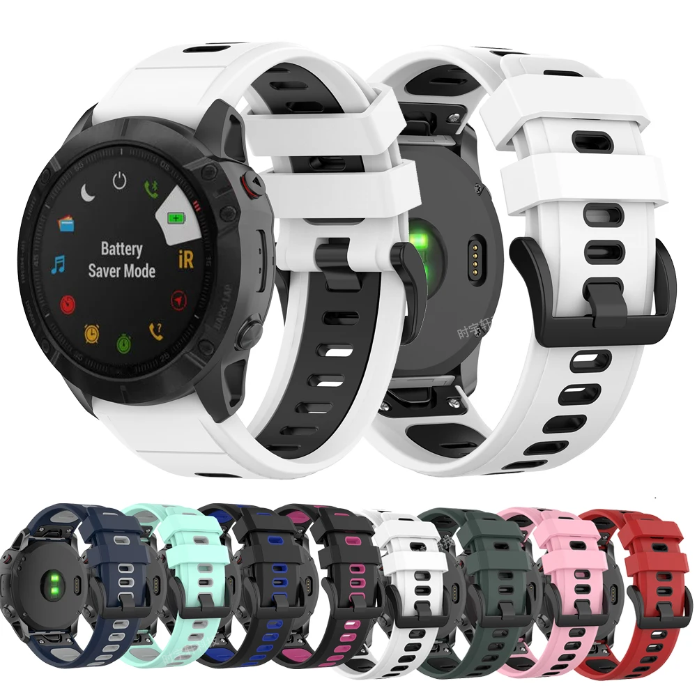 Dây Đeo Đồng Hồ Silicone Dành Cho Garmin Gốc Mk2S/Fenix 6S 5S 20Mm Dây Nhanh Chóng Phát Hành Vòng Tay Dây Đeo cho Fenix 6S Pro/5S Plus