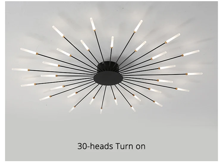 QIYIMEI Modern Ceiling Lights LED Luster Indoor Lighting For Bedroom Hall Living Kids Room Acrylic Lamps Fixture Frame 175-260V