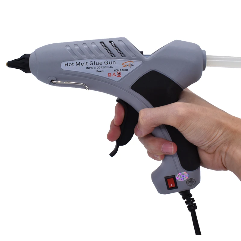 100W/20W Car Universal Glue Gun for Dent Repair with Cigarette Lighter/ Battery Clips Plug Safe DC 12V 24V 7/11mm Glue Sticks