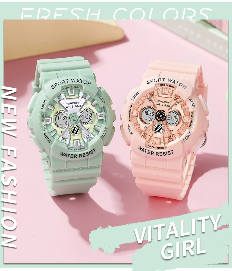Women's LED Digital Sports Watch description 25