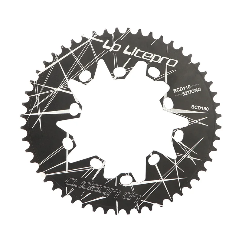 2 in 1 chainwheel 110/130BCD road bike/bmx oval chainring 52/54/56/58/60T powering for brompton birdy bike