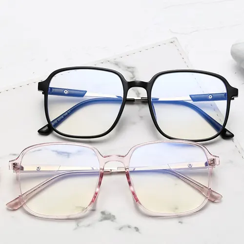 Imagen 1 del producto Montura de gafas de plástico Retro, gafas Unisex con montura completa, gafas para miopía antirayos azules, recién llegados, gafas superventas