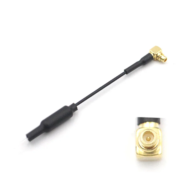 Lannrc 5.8g transmissão de imagem tubo de cobre antena 70mm 1.1g mini mmcx-ângulo para tbs unificar pro32 rush tank diy peças