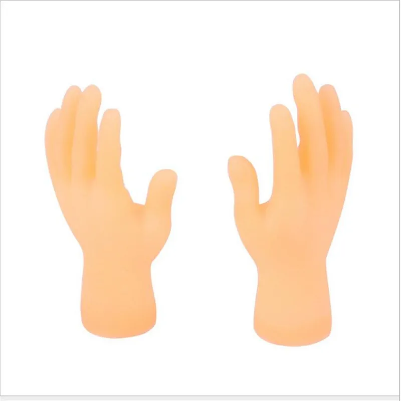 2 pz/lotto Mini Adult Kid novità Toys Funny Finger Fidget Small Hand Palm Tease Cat Pet Gags Joke Party Halloween Cosplay puntelli