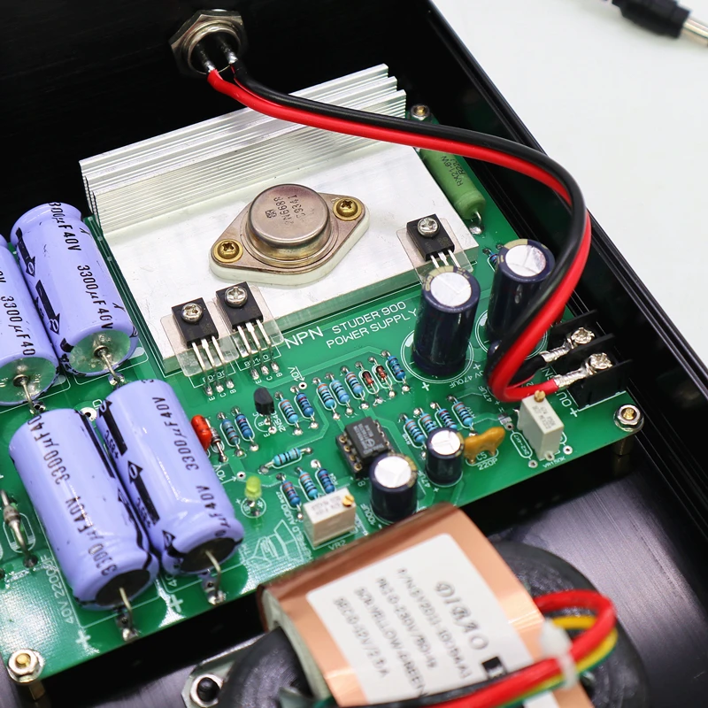 Tubo selado ouro studer regulado ultra-baixo ruído fonte de alimentação linear dc 5v 9v 12v 24v para dac amanero xmos 12au7 6n3 6j1 tuen