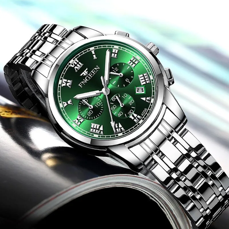 Montre de luxe en acier inoxydable pour femme, forme ronde, quartz, bracelet pliant, étanche, date