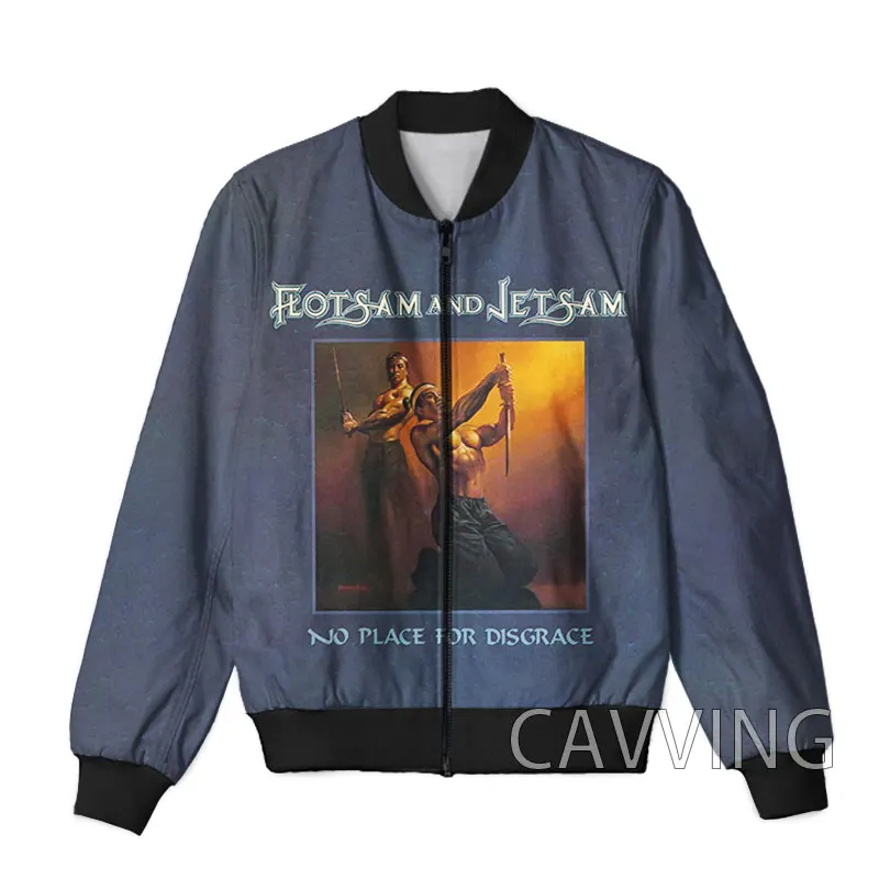 

CAVVING 3D Printed Flotsam and Jetsam Rock Zipper Bomber Jackets Men Overcoat Mens Coat Zip Up Jackets for Women/Men