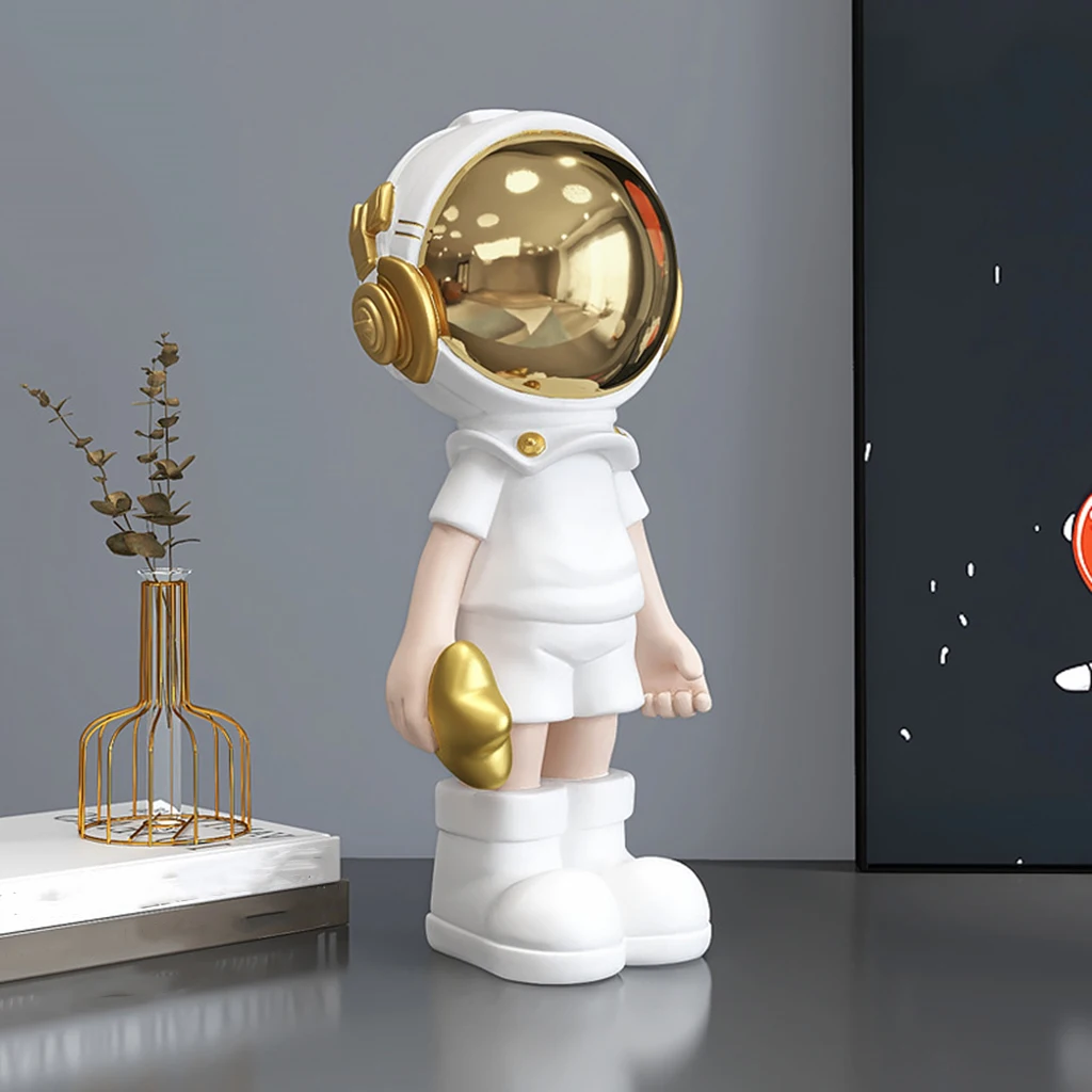 Modern Home Astronaut Figurine Sculpture Statue Astronaut Figurines Kids Spaceman Living Room Large Art Craft Nordic Style Decor