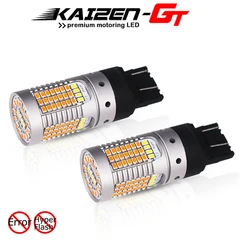 Canbus Error Free Dual Color T20 7443 21W LED White/Amber Daytime Running Light DRL/Turn Signal Light For 2015-up Ford Mustang