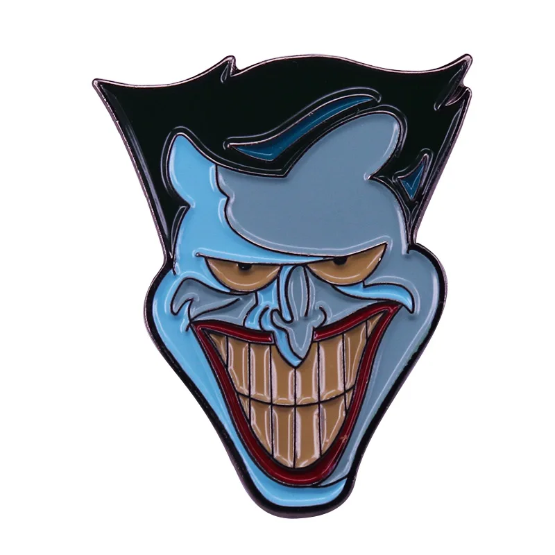 All I have are negative thoughts.This joker enamel pin reminds you anything