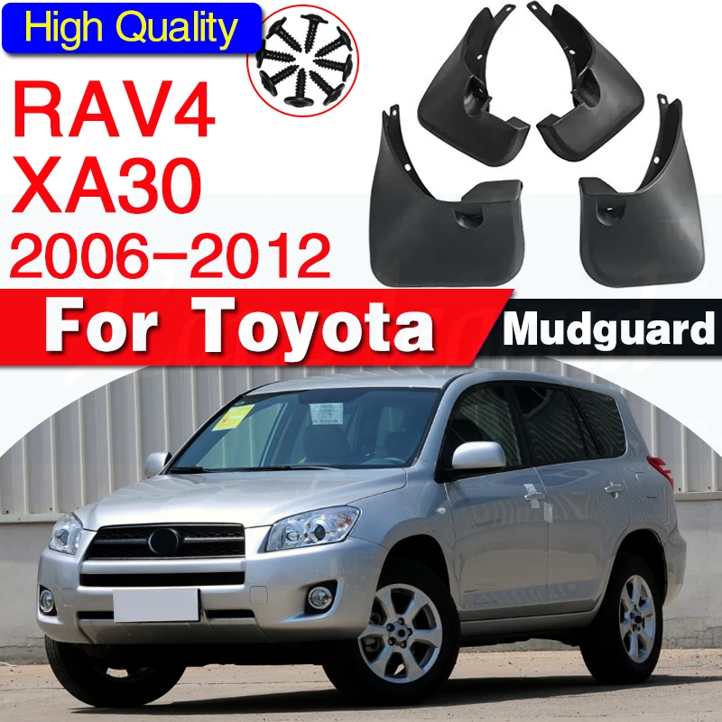 Set Mud Flaps For Toyota RAV4 Without Wheel Brows 2006-2012 Mudflaps Splash Guards Mud Flap Mudguards Fender 2007 08 09 10 11