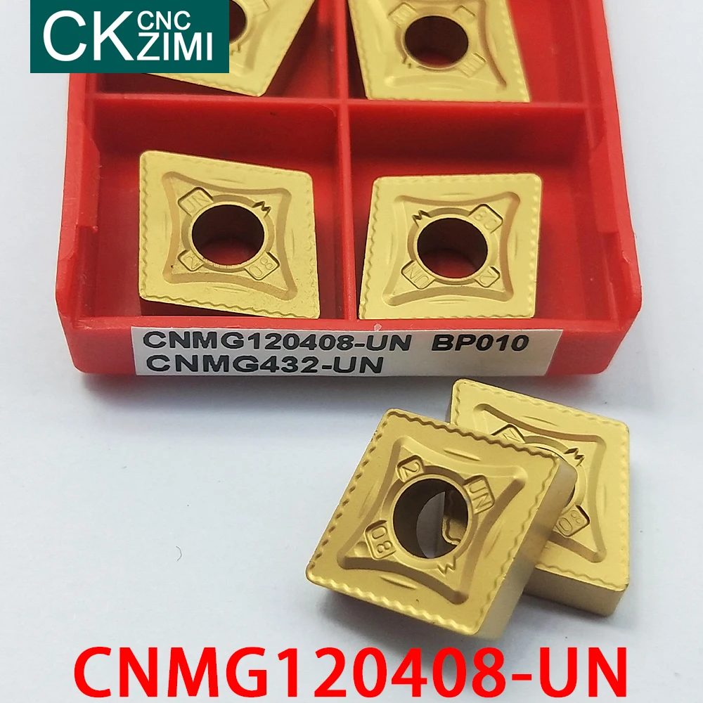CNMG120408-UN BP010 CNMG432-UN كربيد إدراج الخارجية تحول إدراج أدوات أدوات مخرطة معدنية باستخدام الحاسب الآلي CNMG للصلب الفولاذ المقاوم للصدأ