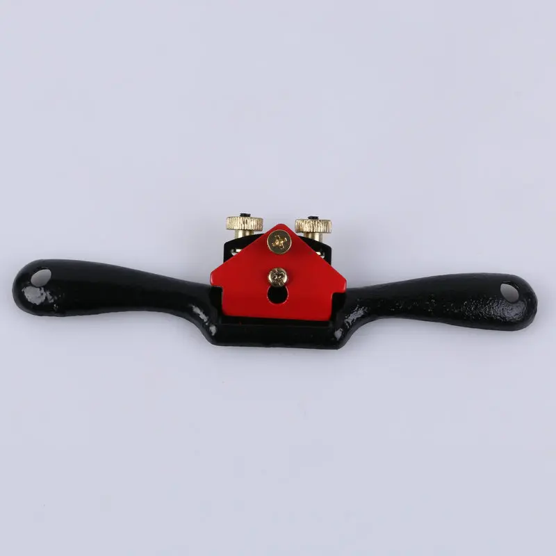 Adjustable Plane Spokeshave Woodworking Hand Planer Trimming Tools 9 Inch Wood Hand Cutting Edge Chisel Tool with Screw