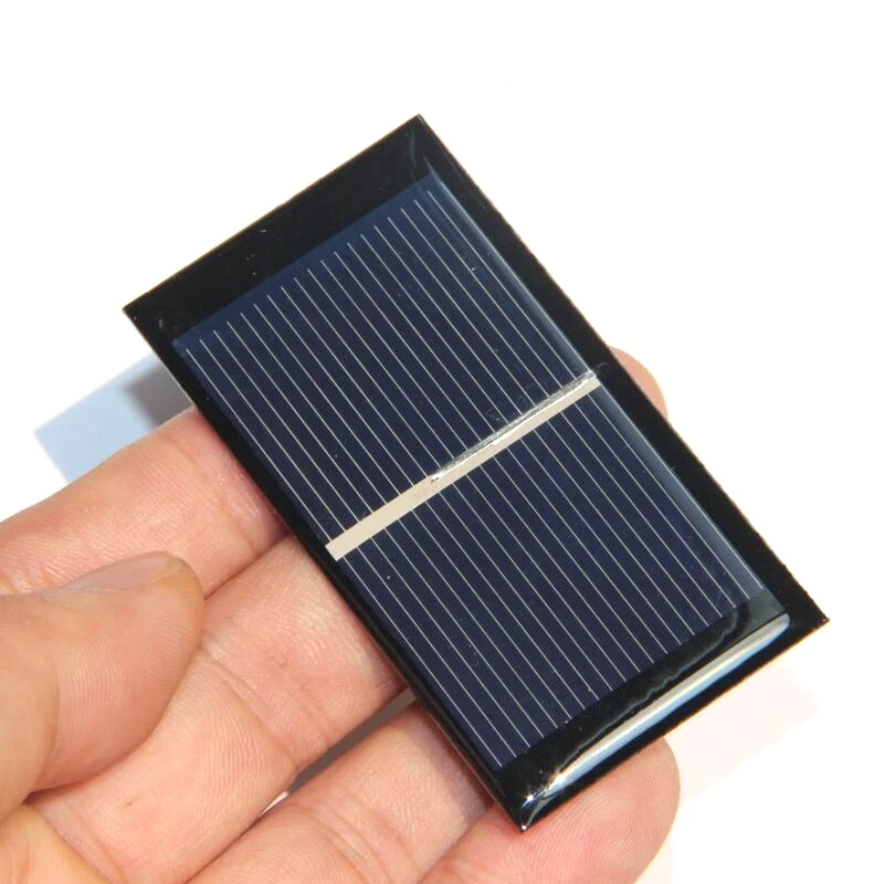 0.5 فولت 600MA لوحة طاقة شمسية متعددة البلورات صغيرة صغيرة وحدة الخلايا الشمسية شاحن بطارية التعليم عدة 65*35 مللي متر 5 قطعة