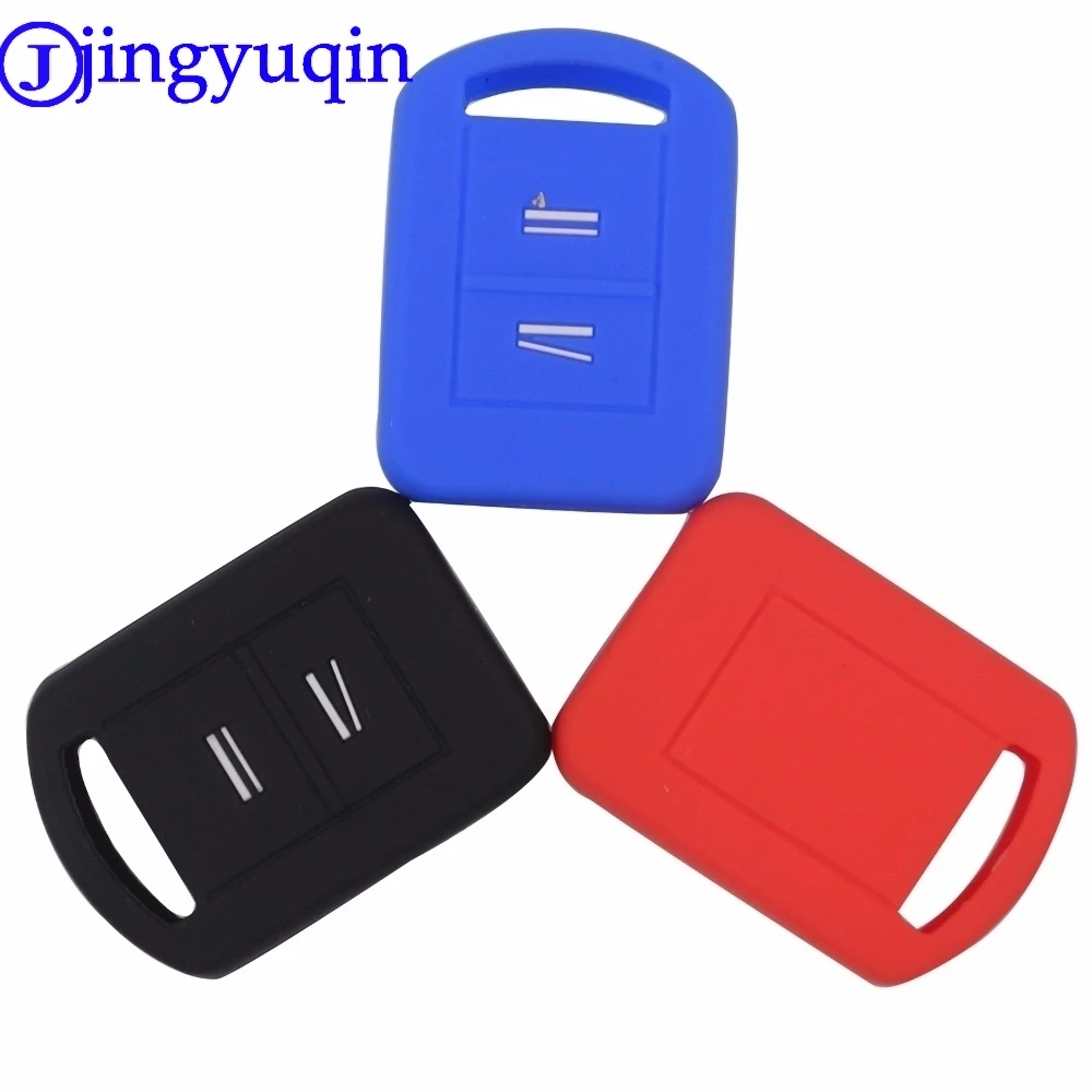 jingyuqin 2 Buttons Remote Key Cover Case Silicone For Vauxhall Opel Corsa Agila Meriva Combo Car-Styling