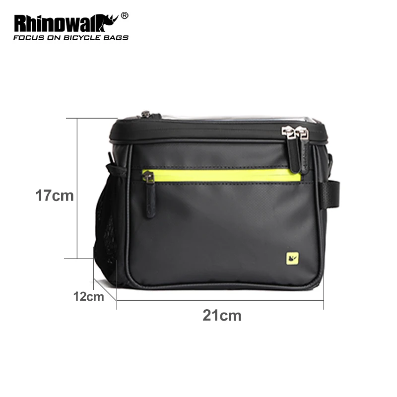 Rhinowalk Waterproof Bicycle Bag Bike Phone GPS Bag Touch Screen Handlebar Front Tube Bag Shoulder Bag Frame Bag