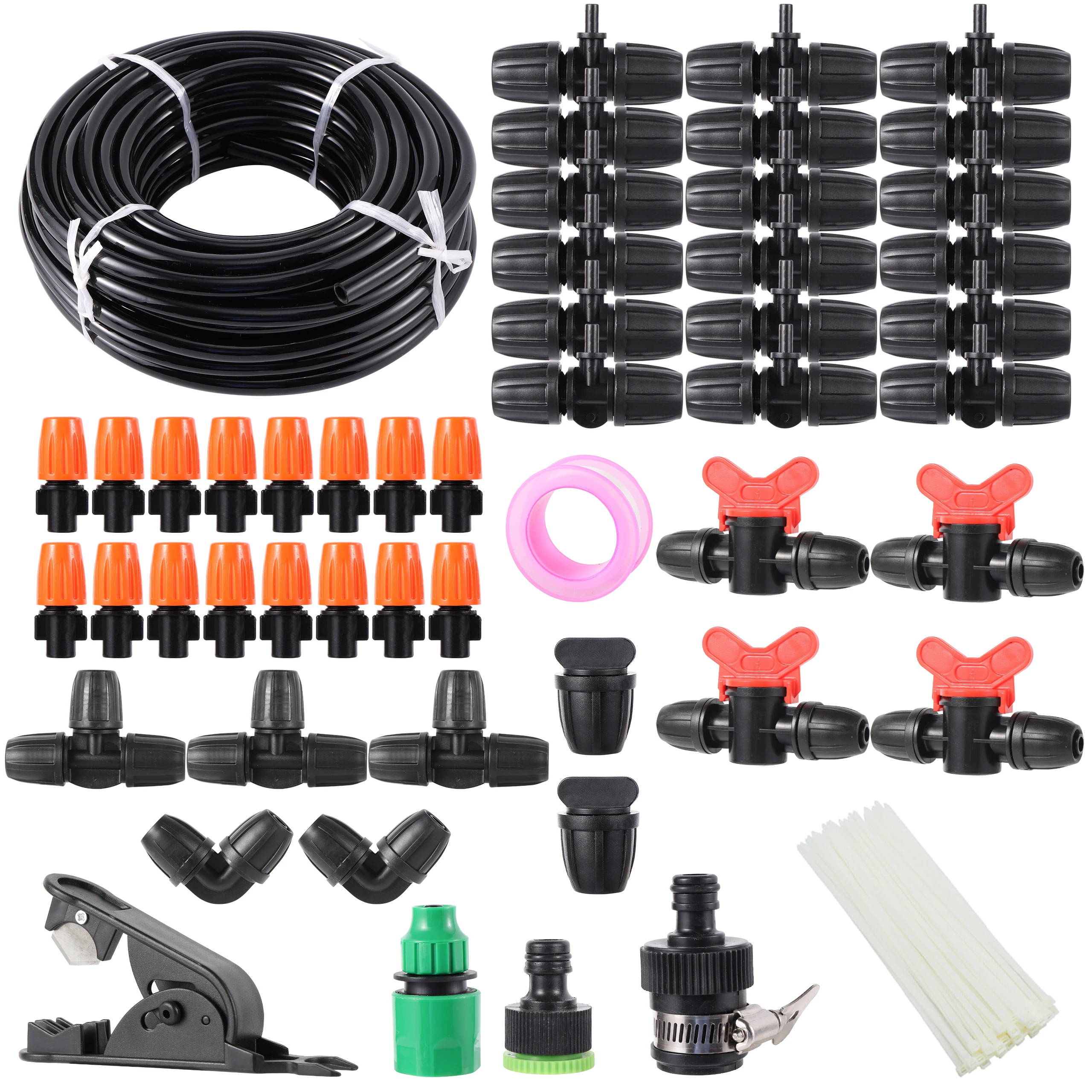 

5m 10m 15m 20m 8/11mm Hose Garden Drip Irrigation Kit Various Hose Connectors Plant And Vegetable Lawn Irrigation System