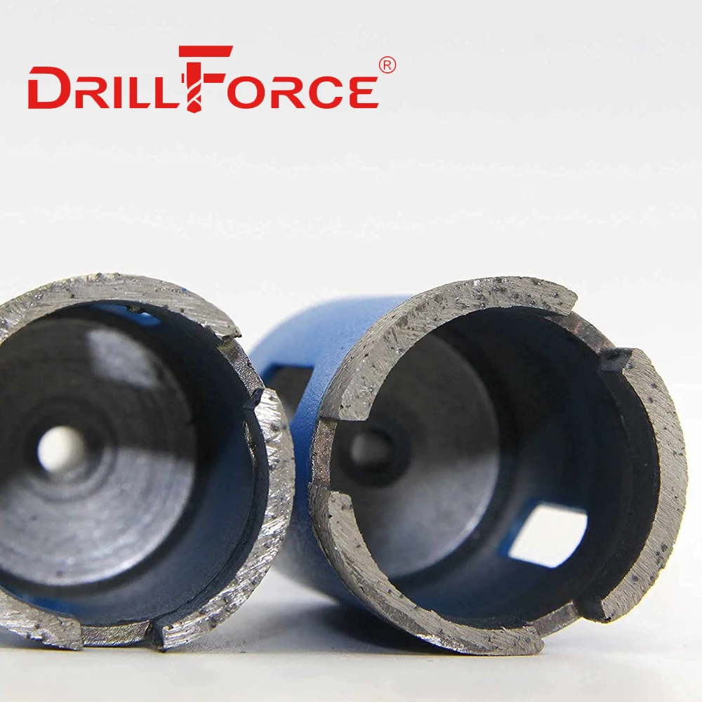 Drillforce 6-100 مللي متر مثقاب نواة الماس تلبد قطاعات هول المنشار فتاحة للرخام الجرانيت بلاط طوبي السيراميك ملموسة