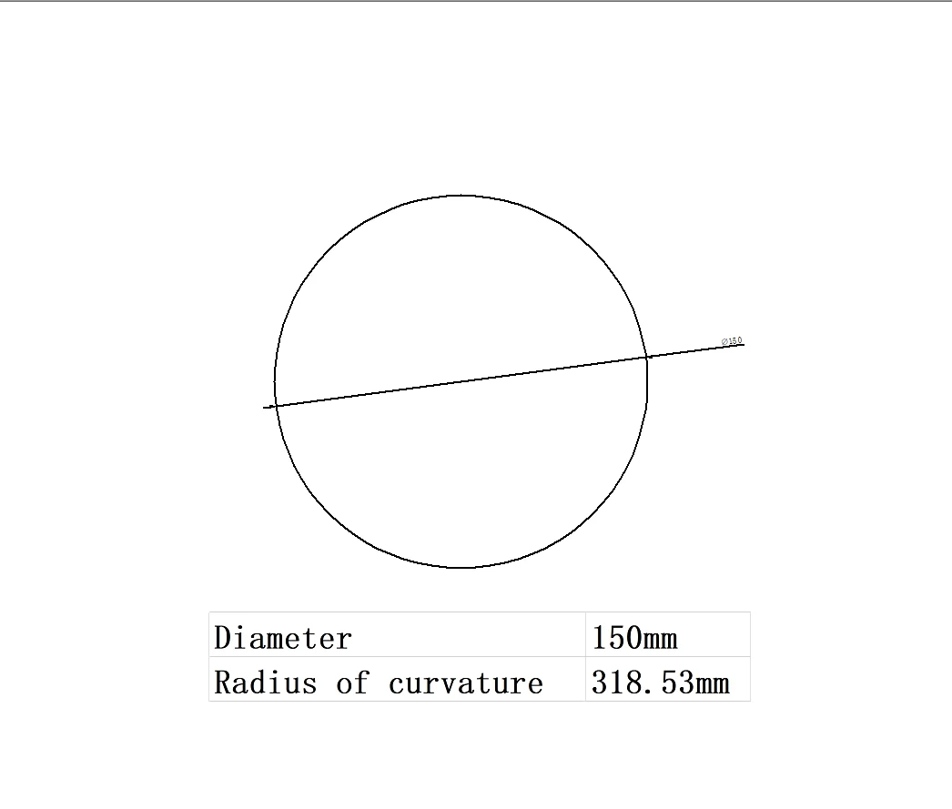 Convex Lens Large Diameter 150mm Glass Spherical Mirror Stage Lighting Instrument Magnifying Glass Large Size Magnifier