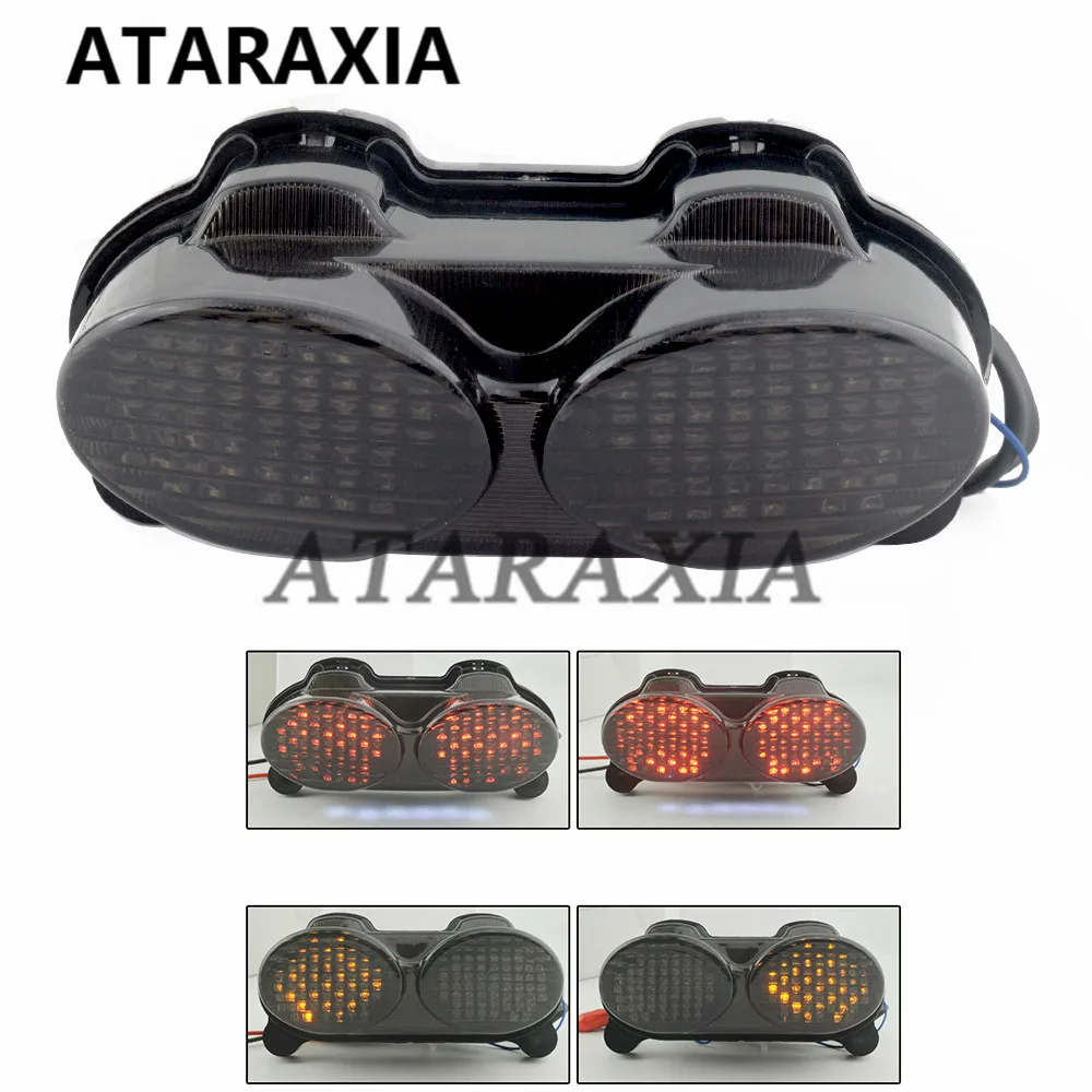 Motorcycle LED Stop Light Integrated Rear Tail Light Turn Signals