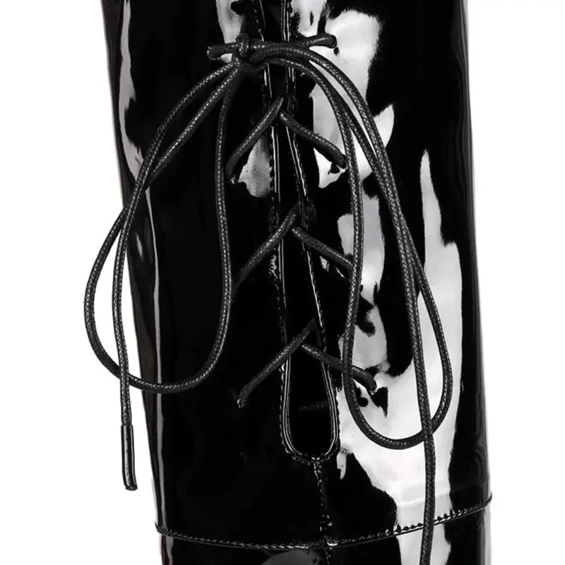 Over The Knee Boots Women Sexy Winter Wedding Party Dress High Heels High Quatily Platform Thigh High Boots Big Size 48 5203-13