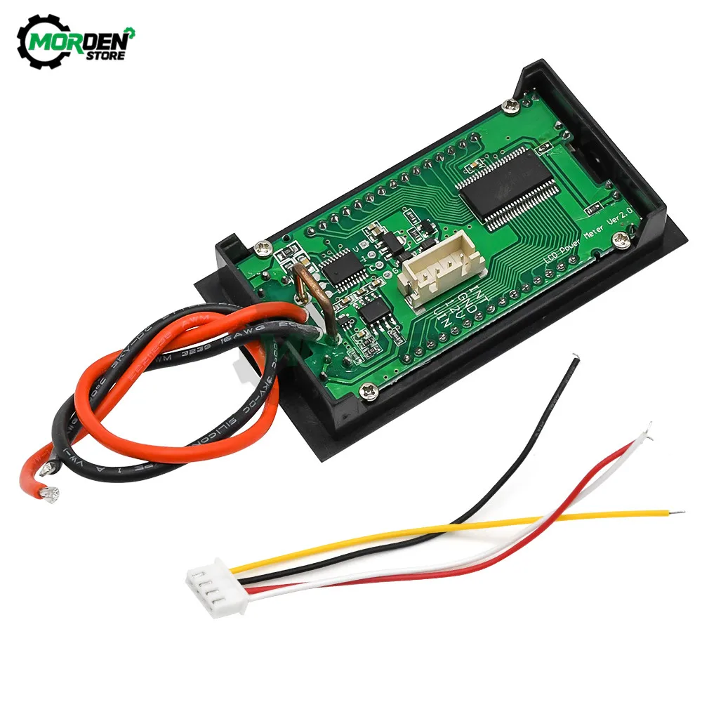 LCD 4-Digits High-Precision Voltage Current Power Meter Digital DC 0-200V 10A Voltmeter Ammeter Volt Testers Dropship