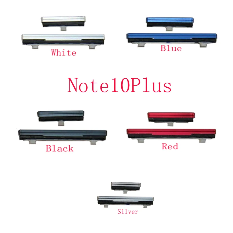 1Set Power On Off Swith Volume Button For Samsung Galaxy Note10 N970F N970DS N970 Note 10 Plus N975 N9750 Housing Side Key