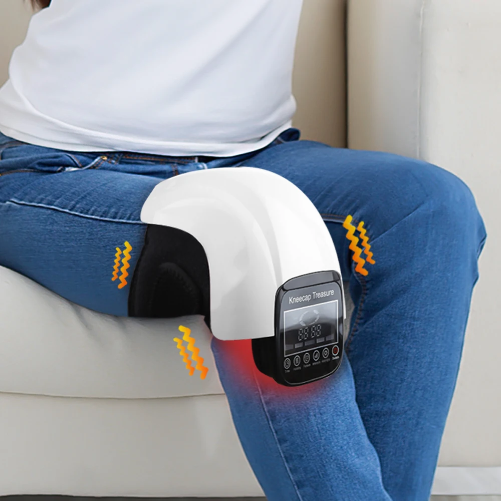 Electric Infrared Heating Knee Massage Air Pressure& Vibration Physiotherapy Instrument Knee Massage Rehabilitation Pain Relief