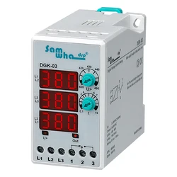 Samwha-Dsp DGK-03 3*380VAC Three Phase Overvoltage  Protection Relay Overvoltage Seting Digital Protection Relay