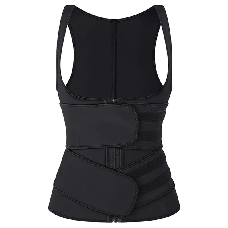 

Latex Waist Trainer Vest 9 Steel Bones Modeling Strap Shapewear Corset Colombian Girdles Slimming Belt Waist Cincher Body Shaper