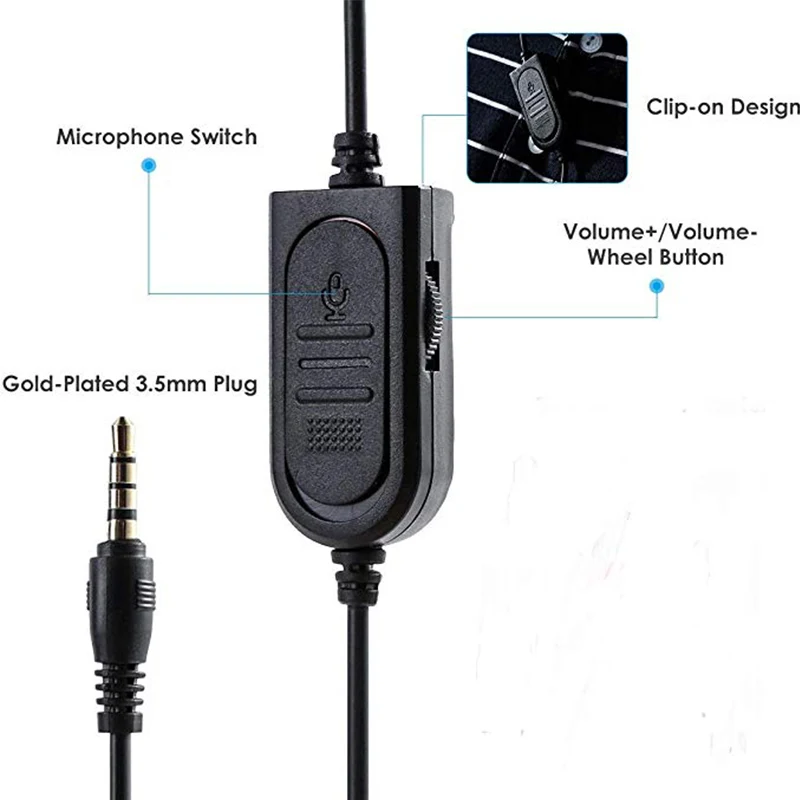 Zestaw słuchawkowy Stereo do gier na konsolę Xbox one PS4 PC 3.5mm przewodowe słuchawki z mikrofonem słuchawki z mikrofonem