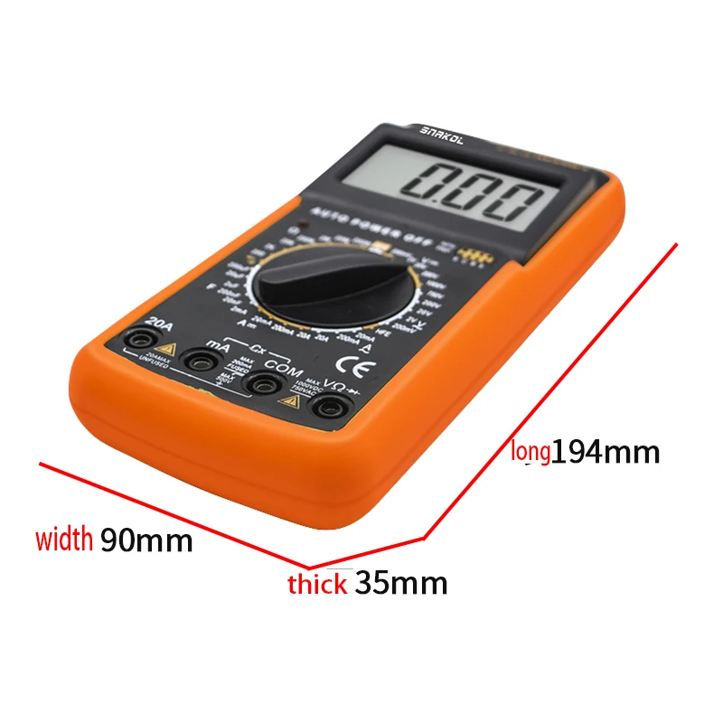 Electrician DT9205A high-precision electronic multimeter digital universal meter multimeter anti-burn belt automatic shutdown nb